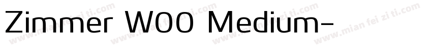 Zimmer W00 Medium字体转换